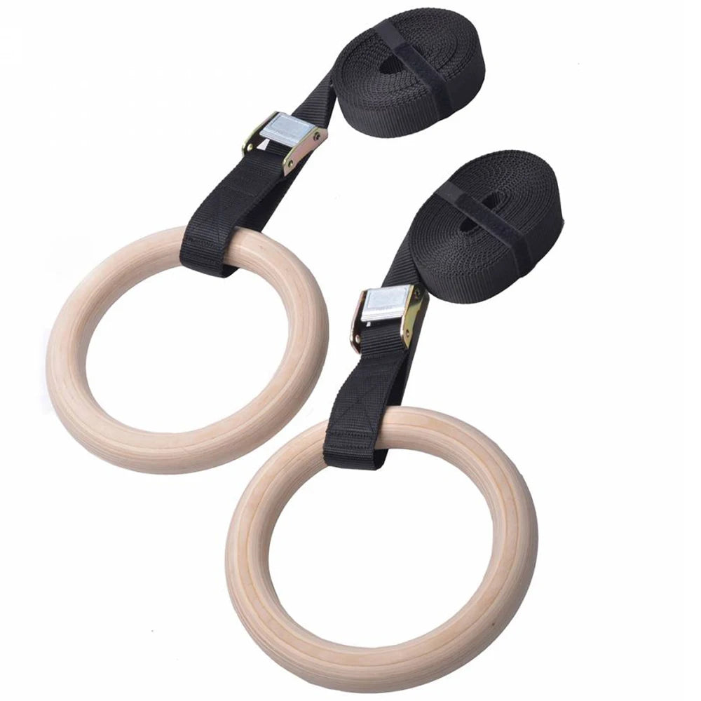Kit de Suspensão de Madeira Lorben para Crossfit e Ginástica