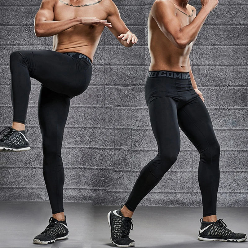 Calças de Compressão Masculinas – Tights para Corrida, Academia e Esportes