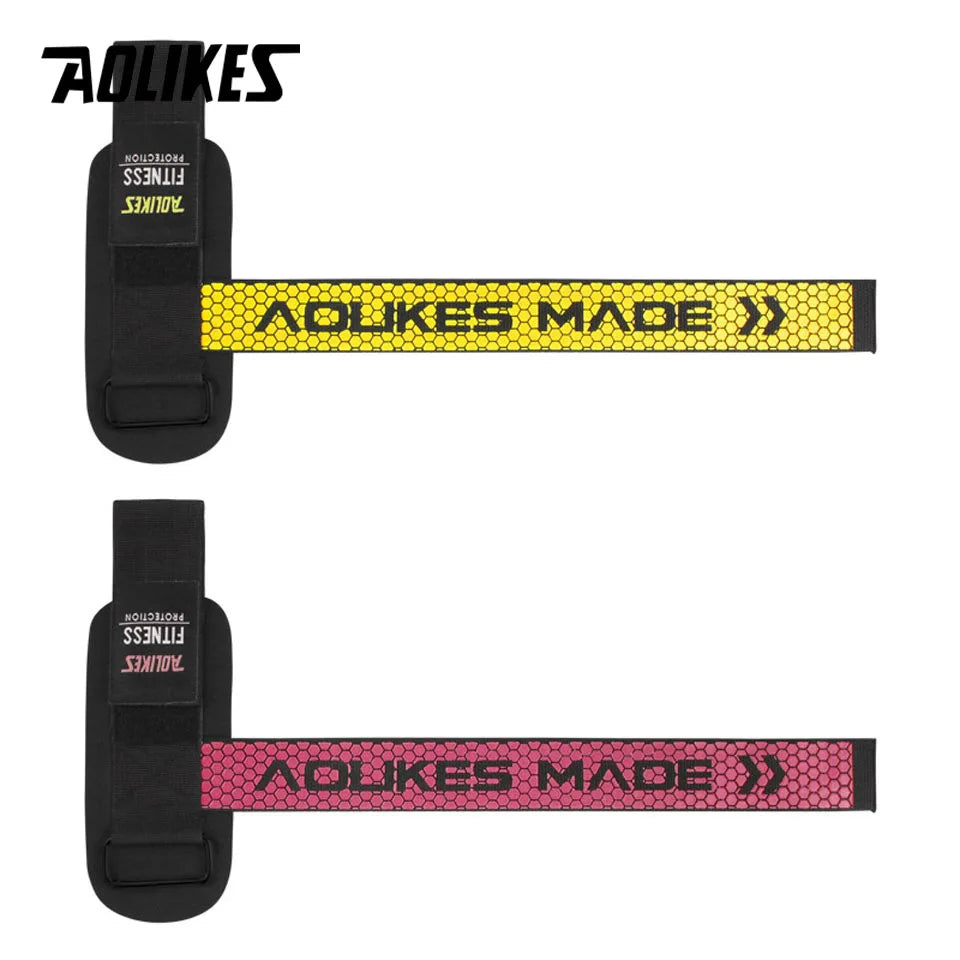 AOLIKES 1 Par – Faixas de Aderência para Levantamento de Peso e Suporte para Pulso