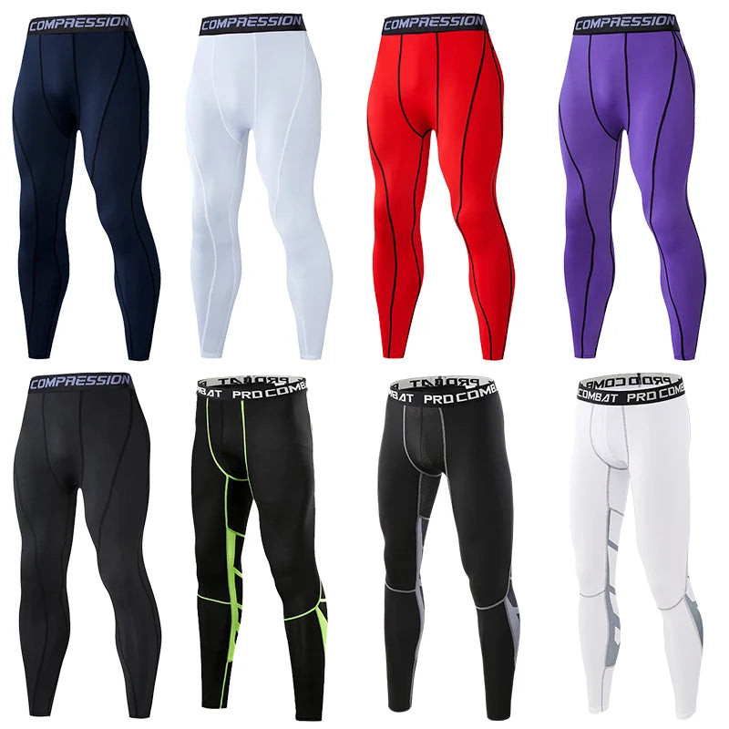 Calças de Compressão Masculinas – Tights para Corrida, Academia e Esportes