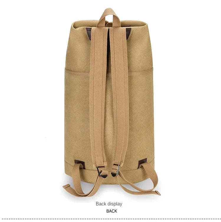 30L/60L Outdoor Sports Bag Rucksack Canvas Backpacks School Bag Hiking Travel Backpacks Bucket Bag