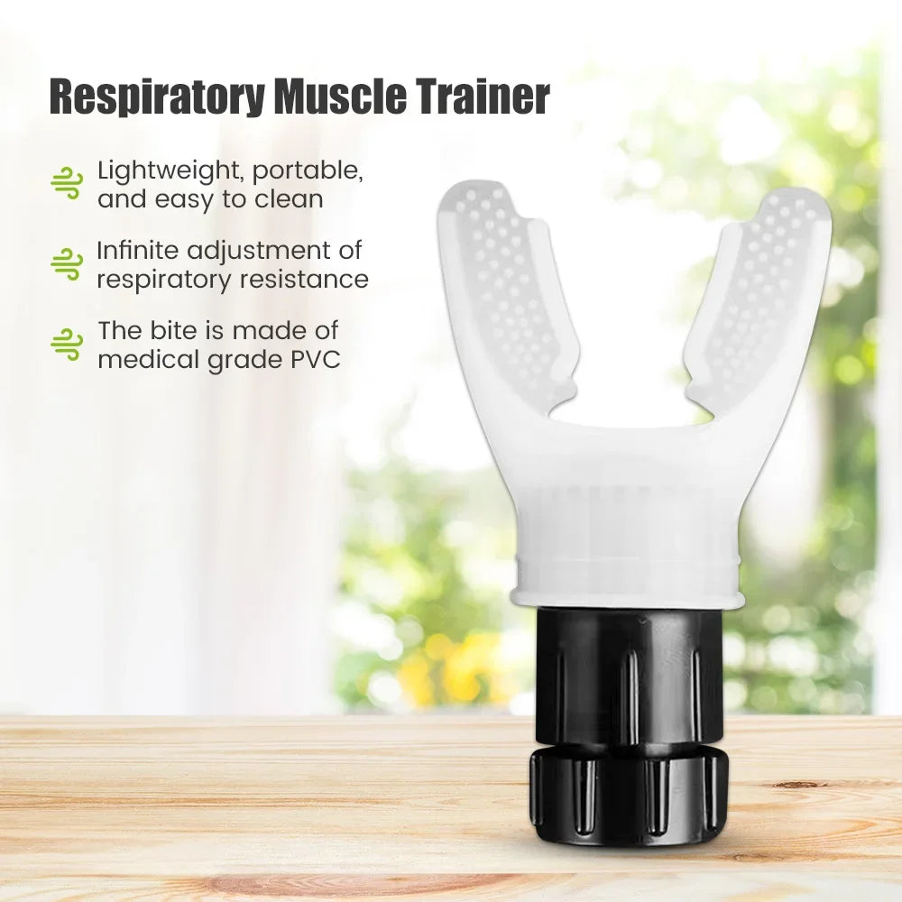 Treinador Respiratório Esportivo – Acessório para Exercício de Pulmão com Boquilha para Casa e Cuidados com a Saúde