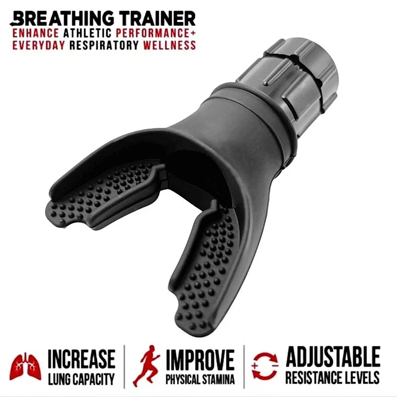 Treinador Respiratório Esportivo – Acessório para Exercício de Pulmão com Boquilha para Casa e Cuidados com a Saúde
