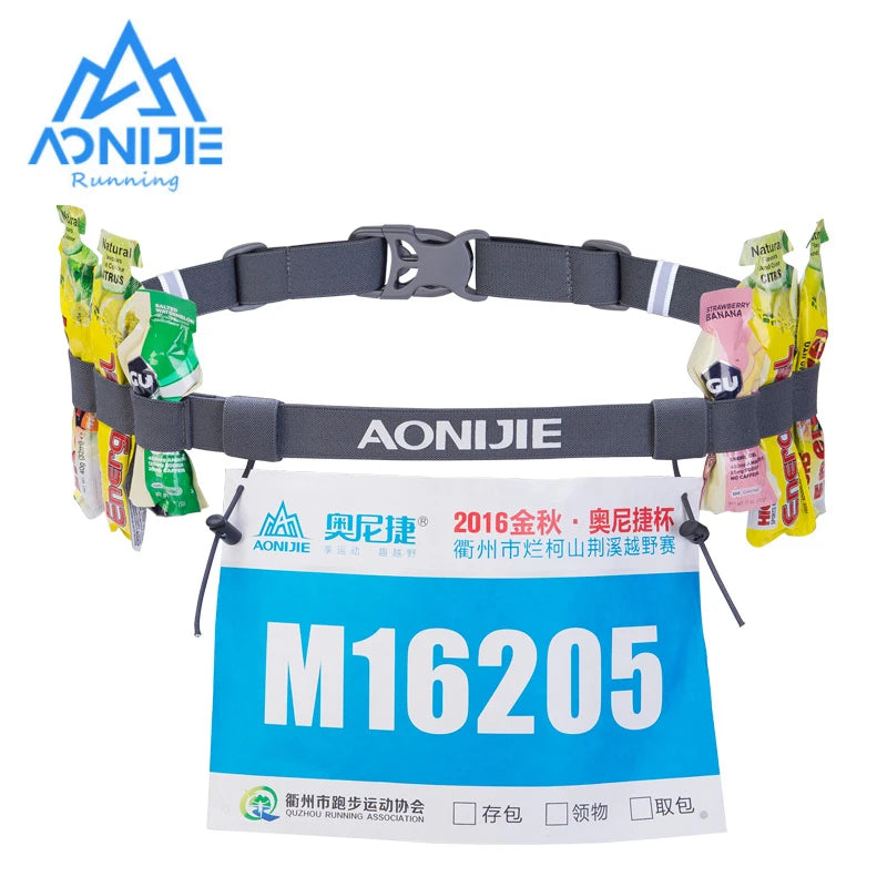Cinta para Número de Corrida Unissex AONIJIE E4076 – Ideal para Triatlos e Maratonas