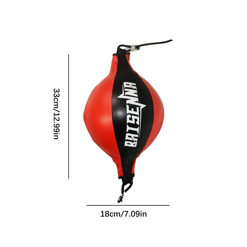 Bolsa de Velocidade para Boxe – Bola de Treinamento de Qualidade em Couro com Sistema de Suspensão