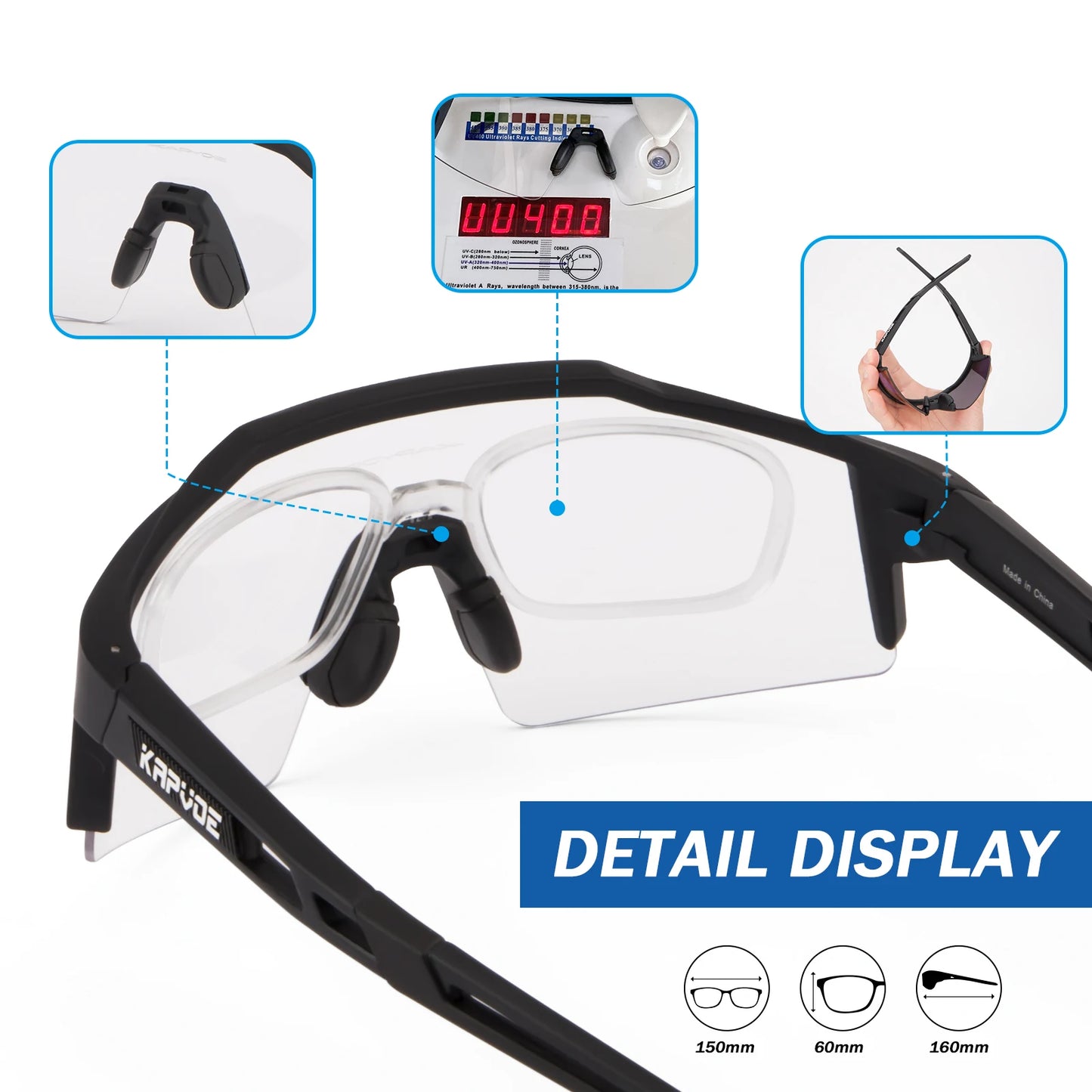 Óculos Esportivo UV400 – Proteção e Desempenho para Atividades ao Ar Livre