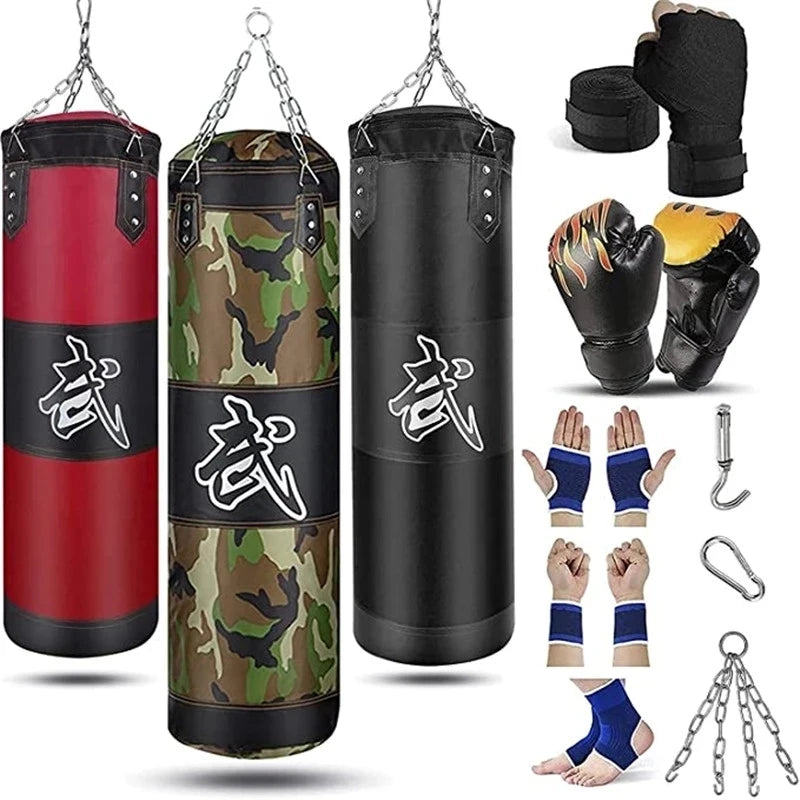 Saco de Pancadas Pesado 120cm – Ideal para Boxe Profissional, MMA, Muay Thai, Kickboxing e Taekwondo