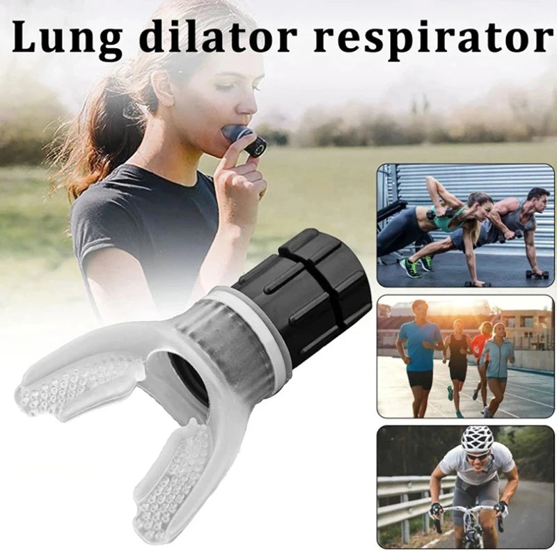 Treinador Respiratório Esportivo – Acessório para Exercício de Pulmão com Boquilha para Casa e Cuidados com a Saúde