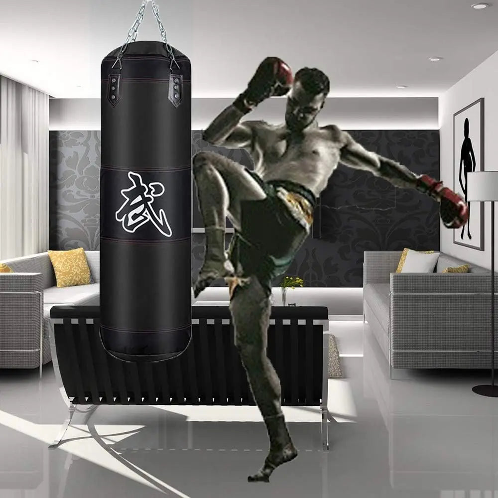 Saco de Pancadas Pesado 120cm – Ideal para Boxe Profissional, MMA, Muay Thai, Kickboxing e Taekwondo