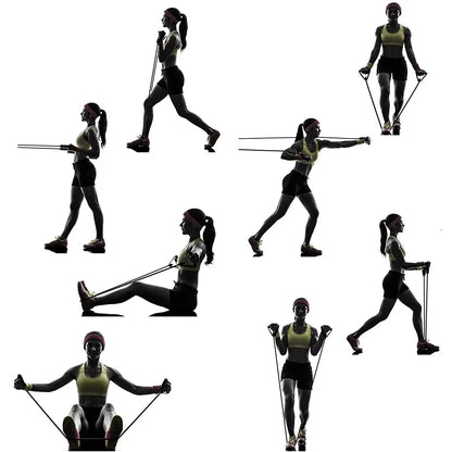 Kit Extensores Elásticos – Treino Funcional, Força e Condicionamento em Casa