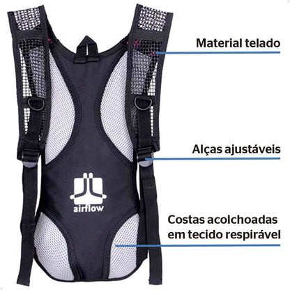 Mochila de Hidratação com Reservatório de Água de 2L