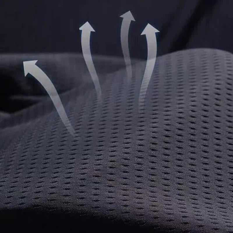 Calça de Treino Masculina de Verão em Seda Gelada - Malha Respirável, Leve, de Secagem Rápida, Solta, com Cós Elástico e Punhos Ajustáveis