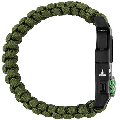 Lorben Survival Tactical Bracelet Emergency Trail Compass Knife Whistle GT6067