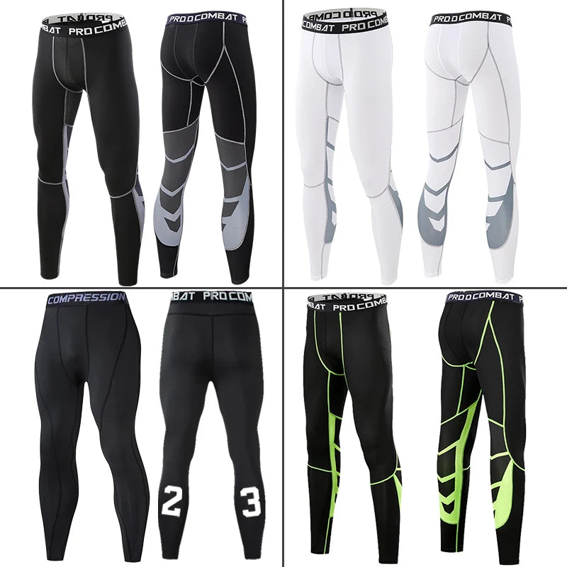 Calças de Compressão Masculinas – Tights para Corrida, Academia e Esportes