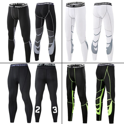Calças de Compressão Masculinas – Tights para Corrida, Academia e Esportes