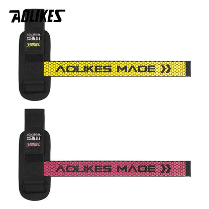 AOLIKES 1 Par – Faixas de Aderência para Levantamento de Peso e Suporte para Pulso