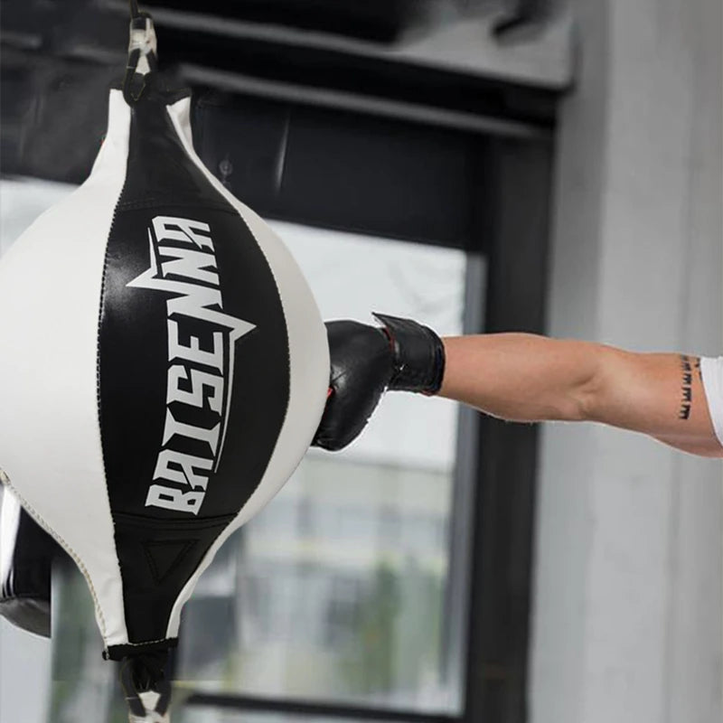 Bolsa de Velocidade para Boxe – Bola de Treinamento de Qualidade em Couro com Sistema de Suspensão