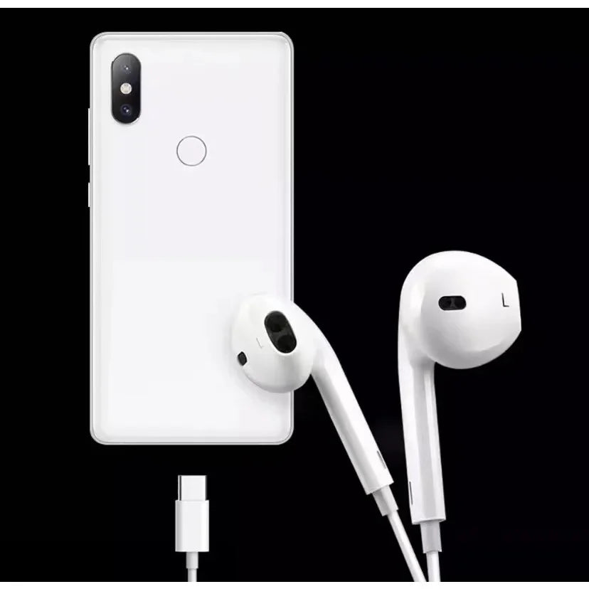 Fone De Ouvido Usb Tipo C Super Bass Com Volume E Microfone