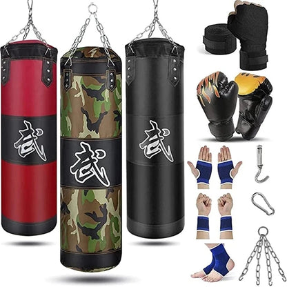 Saco de Pancadas Pesado 120cm – Ideal para Boxe Profissional, MMA, Muay Thai, Kickboxing e Taekwondo