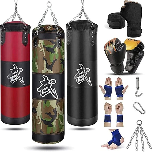 Saco de Pancadas Pesado 120cm – Ideal para Boxe Profissional, MMA, Muay Thai, Kickboxing e Taekwondo