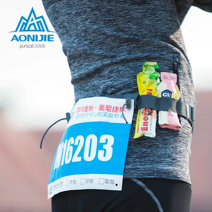 Cinta para Número de Corrida Unissex AONIJIE E4076 – Ideal para Triatlos e Maratonas