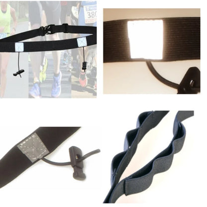 Cinta de Corrida com Suporte para Número – Ideal para Triatlos, Maratonas e Ciclismo