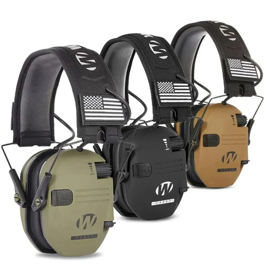 Protetor Auricular Tático Eletrônico Militar para Tiro e Caça