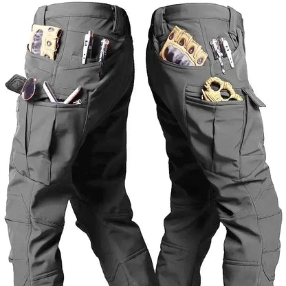 Conjunto Tático Impermeável Masculino - Camuflado, Casaco de Fleece, Traje de Combate de Inverno, Corta-Vento, Múltiplos Bolsos, Treinamento ao Ar Livre