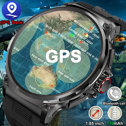 Novo Relógio Inteligente com GPS para Huawei e Xiaomi - Tela Ultra HD AMOLED de 1.85 Polegadas, Bateria de 710 mAh, Chamadas via Bluetooth
