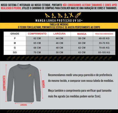 Pack de 2 Camisetas Térmicas de Proteção Solar - Ciclismo, Compressão, Segunda Pele UV, Tecido Gelado, Fator 50+ - Diversas Cores (Atacado)